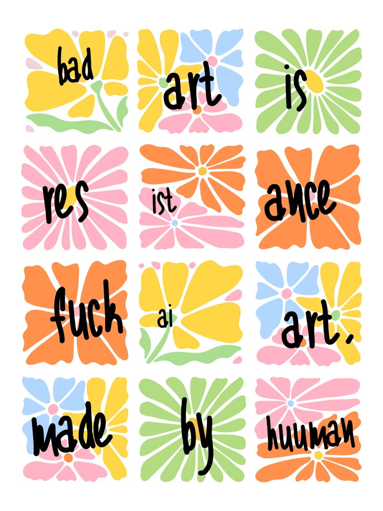 Bad Art Is Resistance shirt design